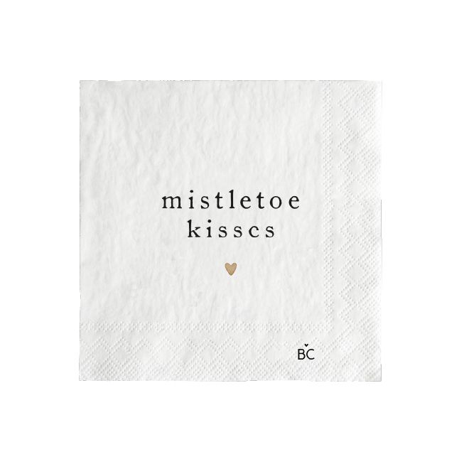 Bastion Collections Papierservietten - Mistletoe Kisses 