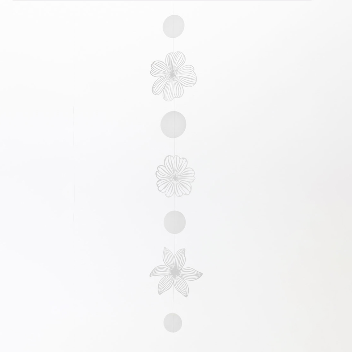 Räder Kette Silhouetten Blütenkette