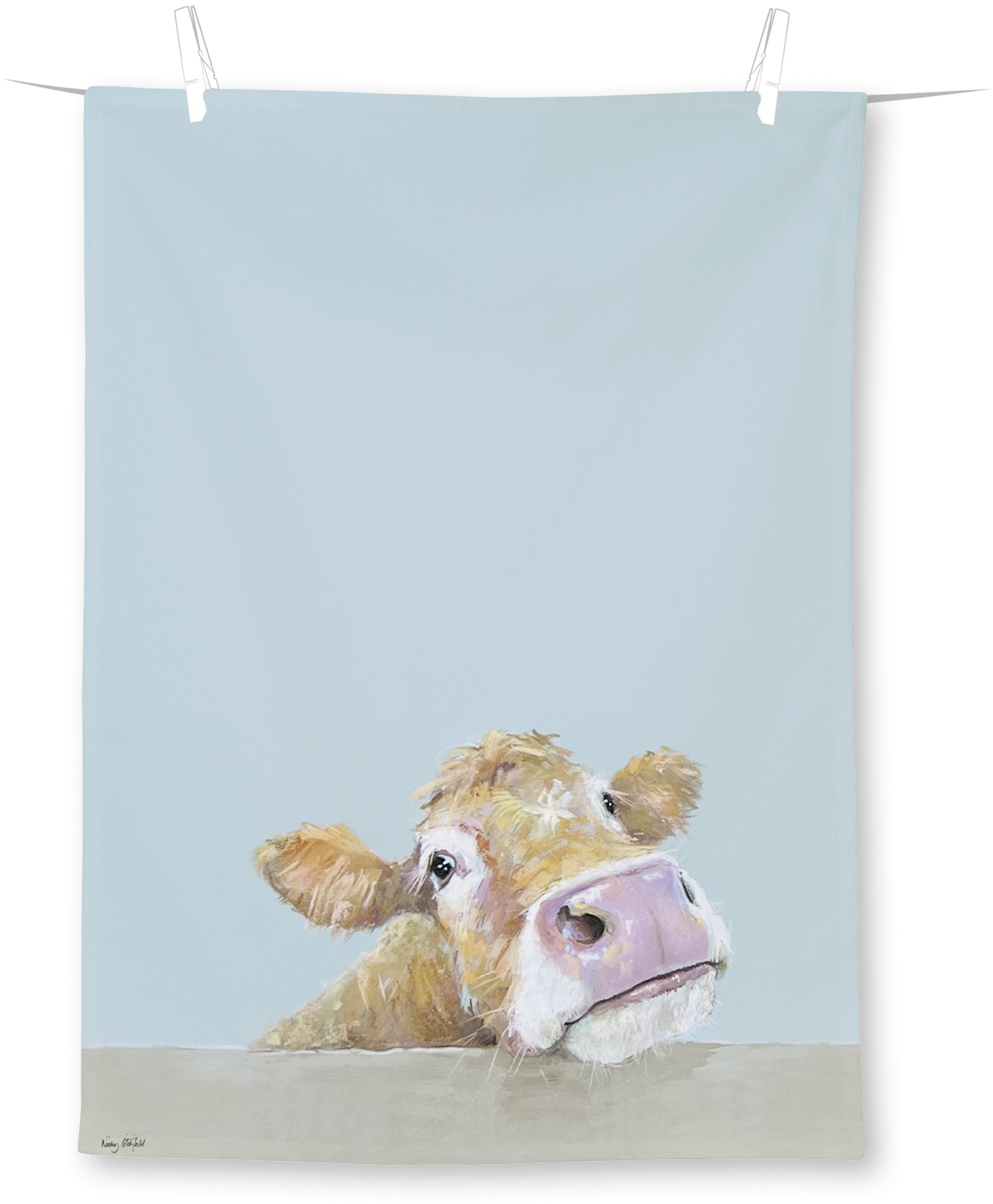 Ideal Home Range -  GESCHIRRTUCH MIT KUHMOTIV - COW BELLA