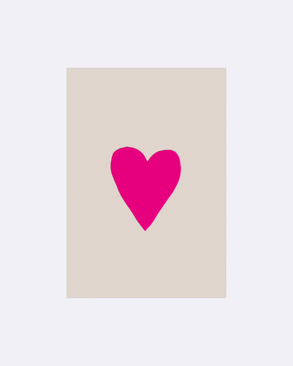 ChicMic YAY Postkarte - Herz pink