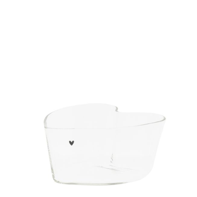 BASTION COLLECTIONS HERZSCHALE MIT SCHWARZEM HERZ - MEDIUM