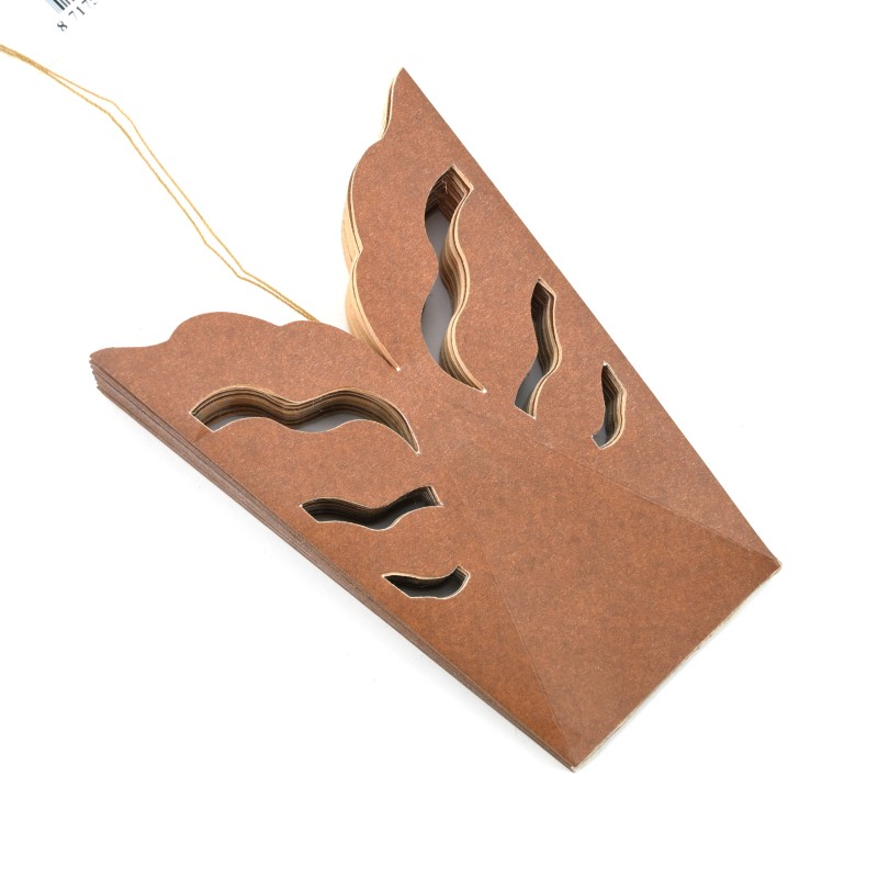 ONLY NATURAL - PAPIER SCHNEEFLOCKE ZUM HÄNGEN B - COGNAC - DURCHMESSER 23 cm 