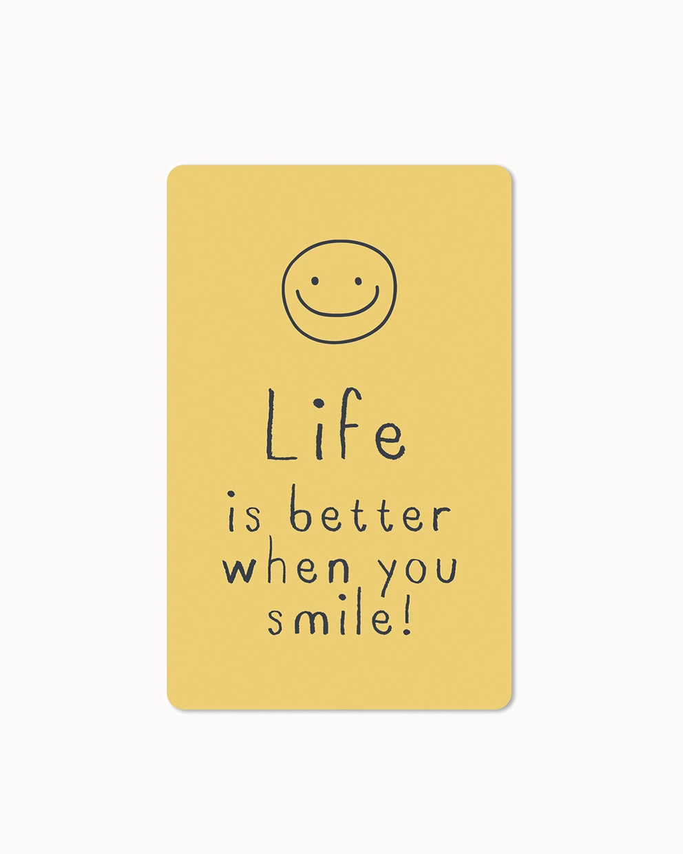 ChicMic Luna Card - Mini Postkarte - Life is better when you smile!