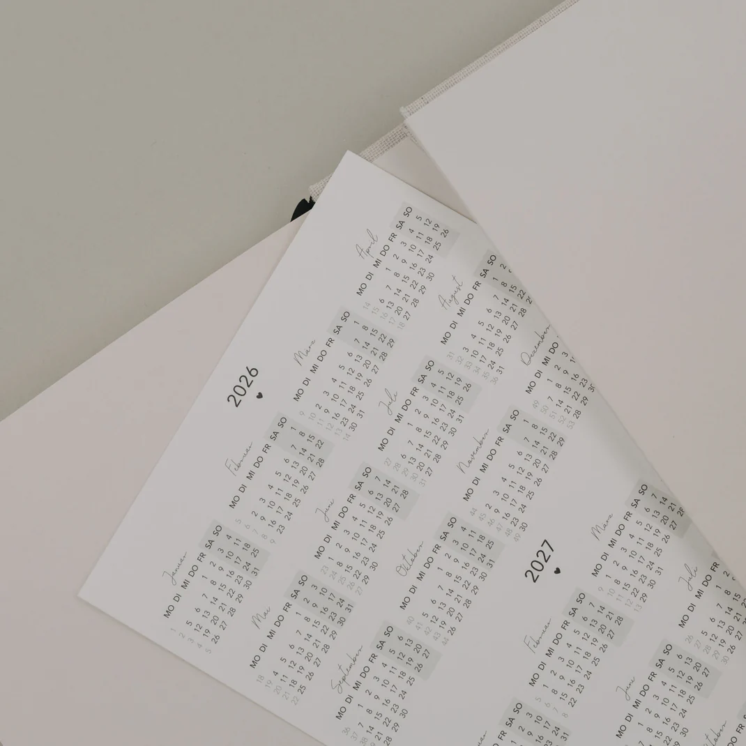 EULENSCHNITT TERMINKALENDER "JEDEN TAG EIN NEUES GLÜCK"