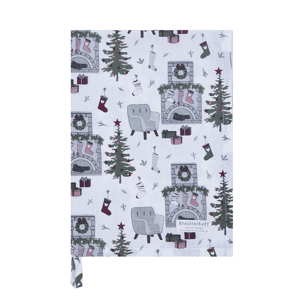 Krasilnikoff Geschirrtuch BY THE FIRE