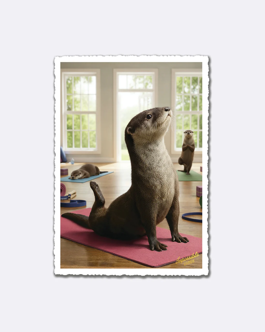 ChicMic Impossible Postkarte - Yoga Otter