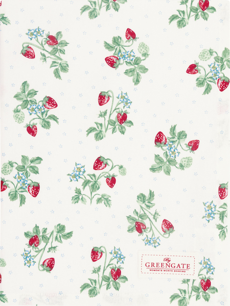 Greengate Berry White Geschirrtuch 