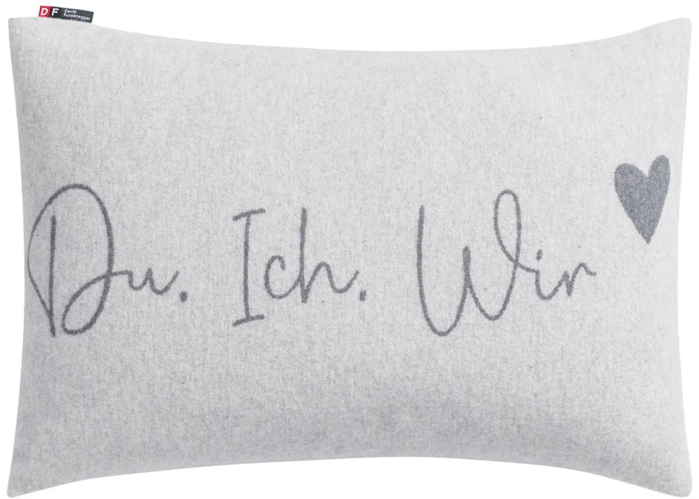 David Fussenegger - SILVRETTA KISSENHÜLLE "Du, Ich, Wir" - Grau 
