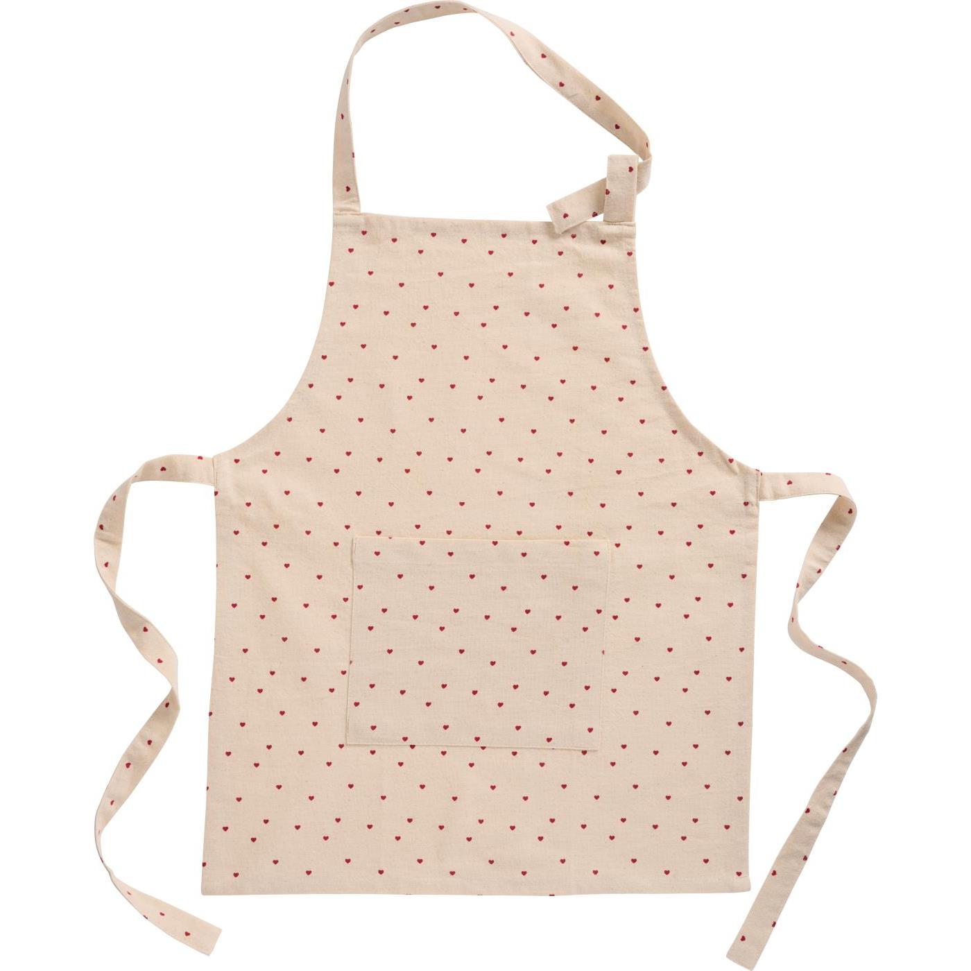 IB LAURSEN SCHÜRZE VALENTIN MIT ROTEN HERZEN 
