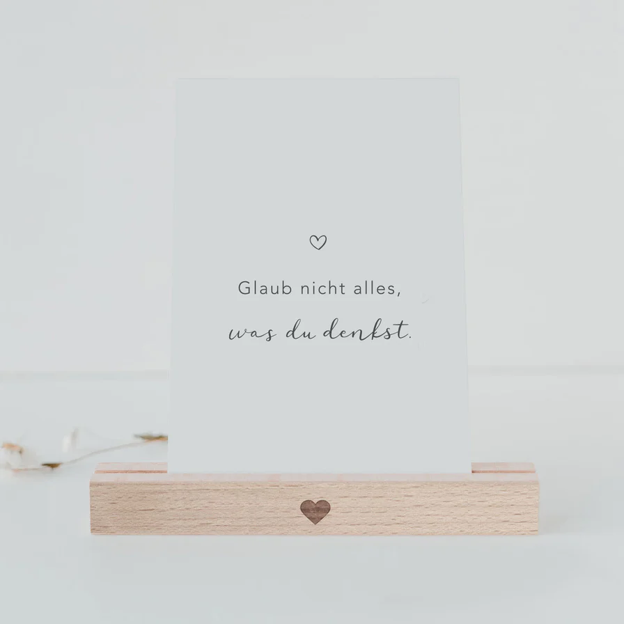 Eulenschnitt Postkarte Alles was du denkst