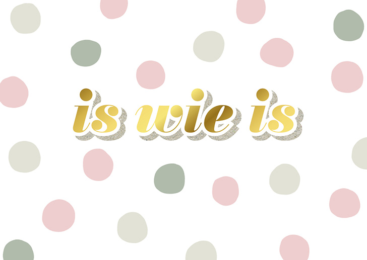 Kunst und Bild - Happy Life - Postkarte - is wie is 